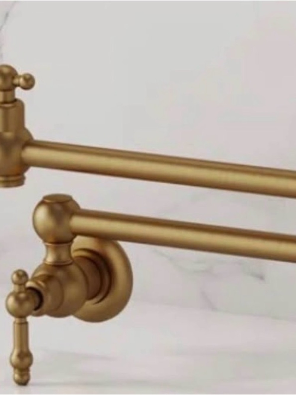 Beautiful Wall Mount Pot Filler in Brushed Gold